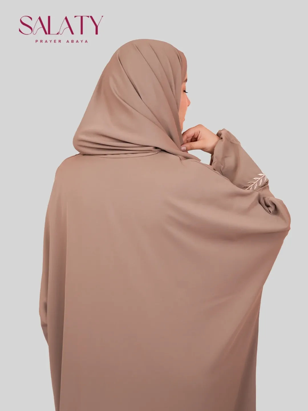 Abaya Brodée Beige